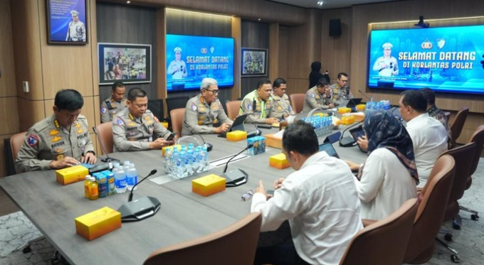 Rapat kerja Korlantas Polri dan Kemenhub